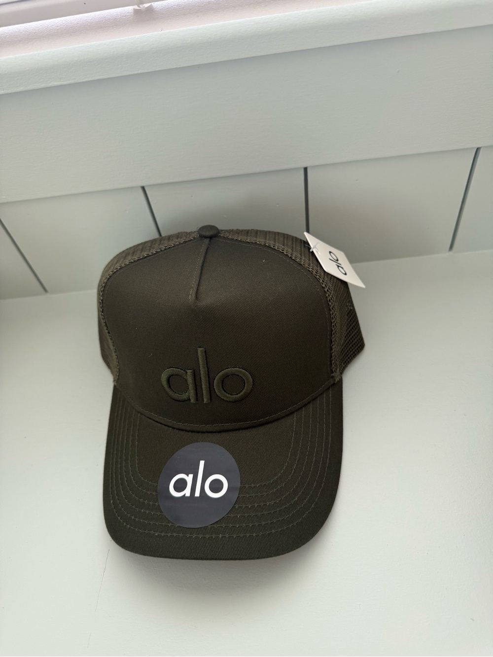 New Alo SnapBack Hat in Olive